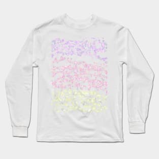 colorful floral background abstract pattern Long Sleeve T-Shirt